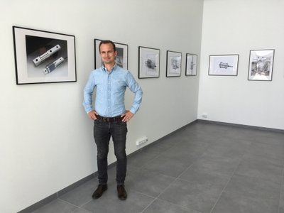 Frederik Eilersen in the hall of the new building