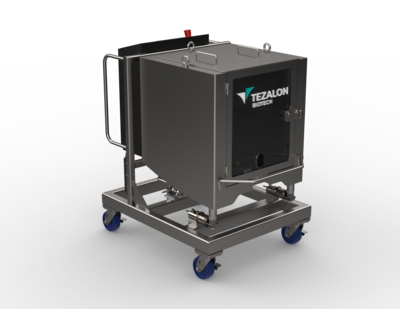 Tezalon Biotech Jacketed 100L Mixer with Eilersen BL load cell installed