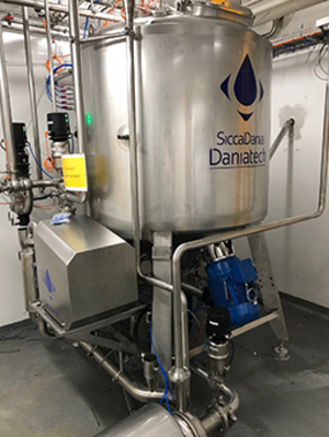 High shear mixer with Eilersen load cells installed at biotech customer