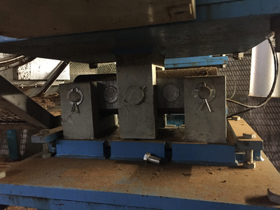 Heavy duty double ended beam load cell installed under dryer